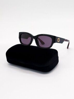 NEW GUCCI SUNGLASSES GG1667SK 003 BLACK/HAVANA SQUARE UNISEX GUCCI EYEWEAR